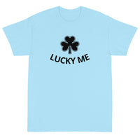 Short Sleeve classic fit T-Shirt with thick cotton. "LUCKY ME"