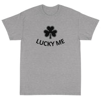 Short Sleeve classic fit T-Shirt with thick cotton. "LUCKY ME"