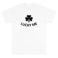 Short Sleeve classic fit T-Shirt with thick cotton. "LUCKY ME"