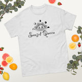 100% cotton classic tee "SUNSET QUEEN"