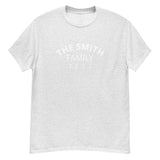 100% cotton classic tee "THE SMITH FAMILY" Email us the name you want! info@twowordstshirt.com