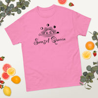 100% cotton classic tee "SUNSET QUEEN"