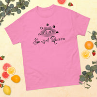 100% cotton classic tee "SUNSET QUEEN"