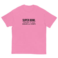 100% cotton classic tee "SUPER BOWL EAGLES CHIEFS"