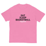 100% cotton classic tee "EAT, SLEEP, BASKETBALL"