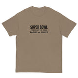 100% cotton classic tee "SUPER BOWL EAGLES CHIEFS"