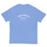 100% cotton classic tee "THE SMITH FAMILY" Email us the name you want! info@twowordstshirt.com