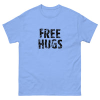 100% cotton classic tee "FREE HUGS"