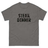 100% cotton classic tee "STEAK DINNER"