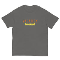 100% cotton classic tee "VACATION BOUND"