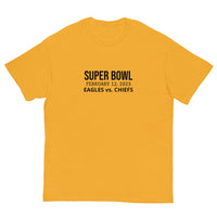 100% cotton classic tee "SUPER BOWL EAGLES CHIEFS"