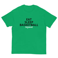 100% cotton classic tee "EAT, SLEEP, BASKETBALL"