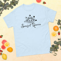 100% cotton classic tee "SUNSET QUEEN"