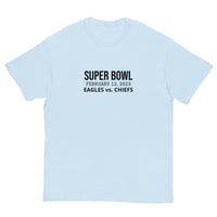 100% cotton classic tee "SUPER BOWL EAGLES CHIEFS"