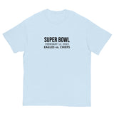 100% cotton classic tee "SUPER BOWL EAGLES CHIEFS"