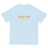 100% cotton classic tee "VACATION BOUND"