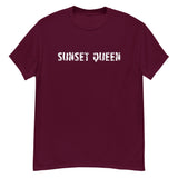 100% cotton classic tee "SUNSET QUEEN"