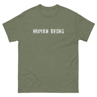 100% cotton classic tee with a more structured look...trendy! "HUMAN BEING"