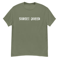 100% cotton classic tee "SUNSET QUEEN"