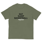 100% cotton classic tee "EAT, SLEEP, BASKETBALL"