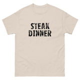 100% cotton classic tee "STEAK DINNER"