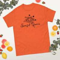 100% cotton classic tee "SUNSET QUEEN"