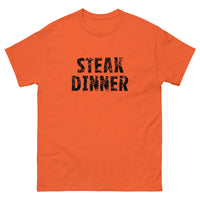 100% cotton classic tee "STEAK DINNER"