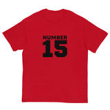 100% cotton classic tee "NUMBER 15"