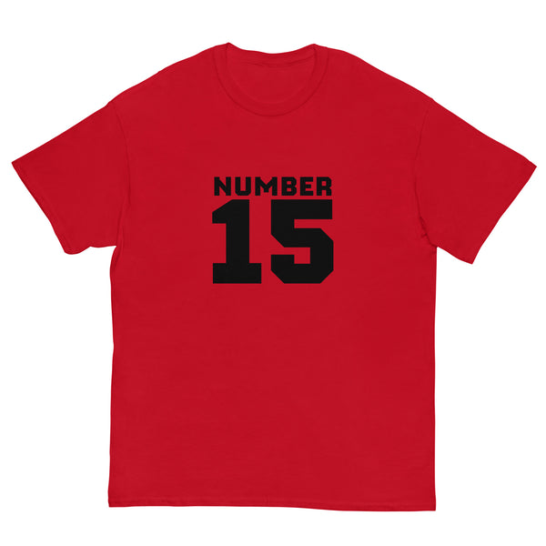 100% cotton classic tee "NUMBER 15"