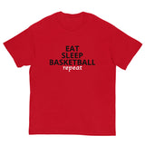 100% cotton classic tee "EAT, SLEEP, BASKETBALL"