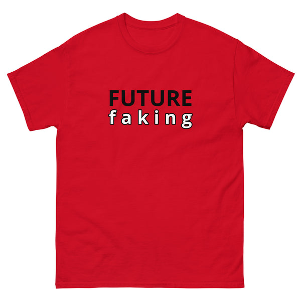 100% cotton classic tee "FUTURE FAKING"