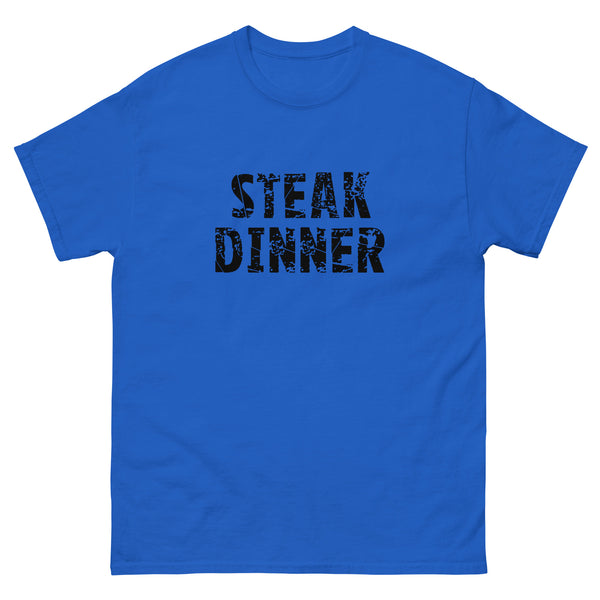 100% cotton classic tee "STEAK DINNER"