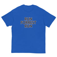 100% cotton classic tee. "RUN FOREST RUN"