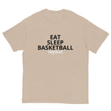 100% cotton classic tee "EAT, SLEEP, BASKETBALL"