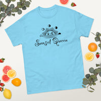 100% cotton classic tee "SUNSET QUEEN"