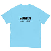 100% cotton classic tee "SUPER BOWL EAGLES CHIEFS"