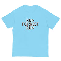 100% cotton classic tee. "RUN FOREST RUN"