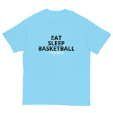 100% cotton classic tee "EAT, SLEEP, BASKETBALL"