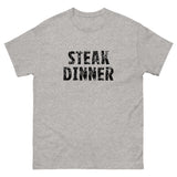 100% cotton classic tee "STEAK DINNER"