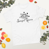 100% cotton classic tee "SUNSET QUEEN"