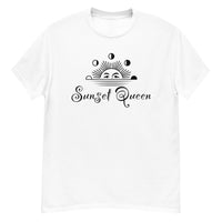 100% cotton classic tee "SUNSET QUEEN"