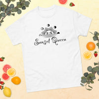 100% cotton classic tee "SUNSET QUEEN"