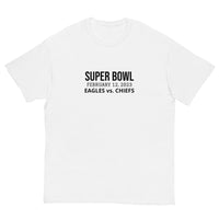 100% cotton classic tee "SUPER BOWL EAGLES CHIEFS"