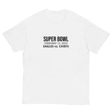 100% cotton classic tee "SUPER BOWL EAGLES CHIEFS"