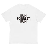 100% cotton classic tee. "RUN FOREST RUN"