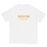 100% cotton classic tee "VACATION BOUND"