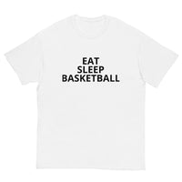 100% cotton classic tee "EAT, SLEEP, BASKETBALL"