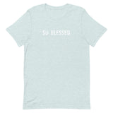 100% cotton onesie "SO BLESSED"