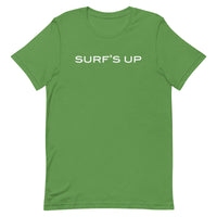 Unisex soft, lightweight with a little stretch t-shirt "SURFS UP"