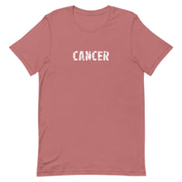 Unisex soft, lightweight with a little stretch t-shirt "CANCER"